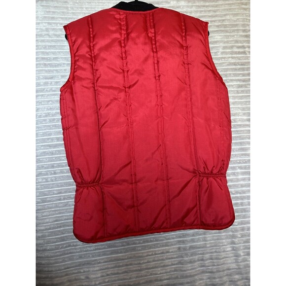 Vtg Walls Insulated Blizzard Pruf Red Zip Puffer Vest Puffy Vest Mens Size Large - Picture 11 of 16